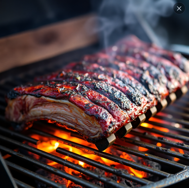 Perfectly smoked ribs on a Traeger grill