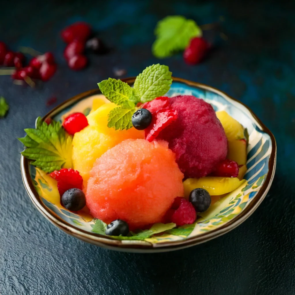 creami sorbet colorful ice cream